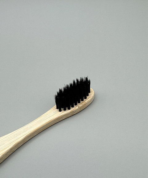 Natural Bamboo toothbrush with black bristle